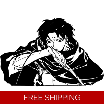 Attack on Titan Anime captain levi Die Cut Vinyl Decal sticker Attack on Titan Anime captain levi Die Cut Vinyl Decal sticker